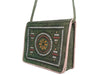 Jeblia Box - Green Leather Bag - Sun - Profile | Moroccan Corridor
