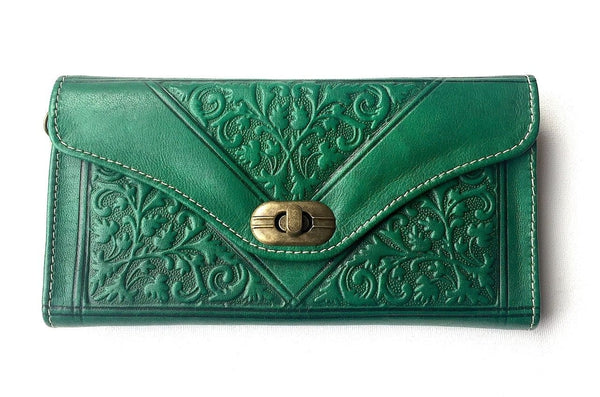 Kharrazine Wallet - Green - Kharrazine Wallet | Moroccan Corridor