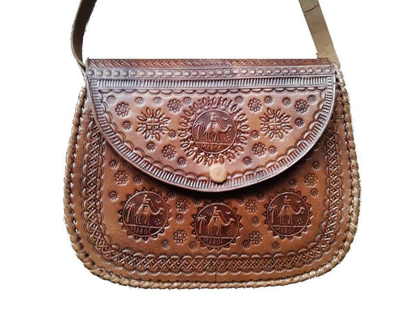 LSSAN Handbag - SAFIR - New Design - Brown Caramel