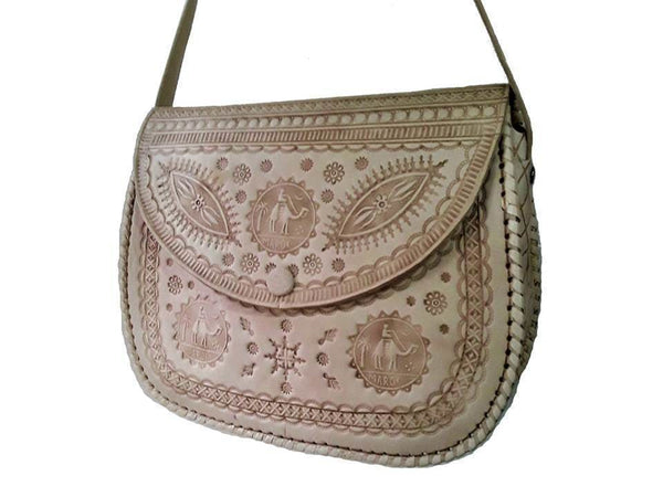 Moroccan Bag - LSSAN Handbag - SAFIR - New Design - Natural