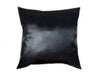 Leather Pillow Cover - Square - Black - Moroccan Corridor