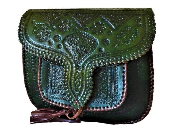 LSSAN Handbag - Large size - Dark Olive Green - Heart