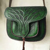 LSSAN Handbag - Large size - Green - Palm - Moroccan Corridor