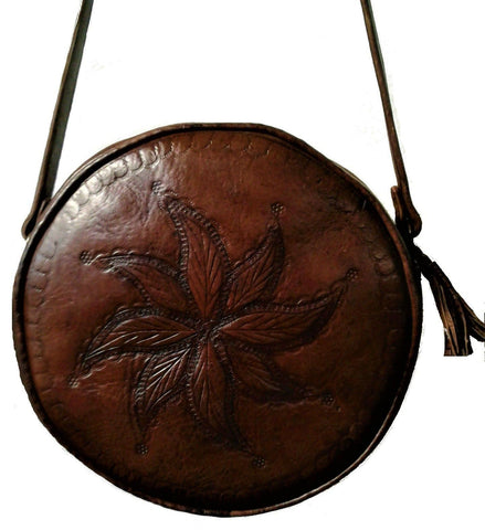 Lssan Shoulder Handbag - My Flower - Engraved | Moroccan Corridor
