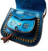 LSSAN Handbag - Large size - Turquoise - Embroidered - Moroccan Corridor