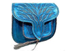 Handtooled Leather BAg - Turquoise - LSSAN Palm Collection by Moroccan Corridor