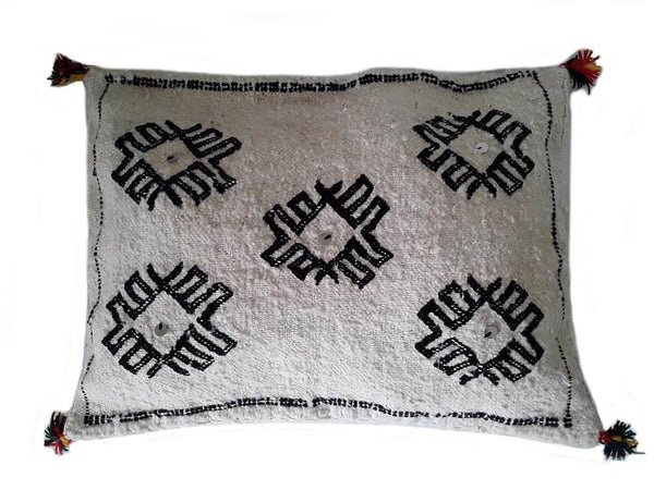 Moroccan Berber Pillow / Cushion Cover - Five Eyes - Bejaad