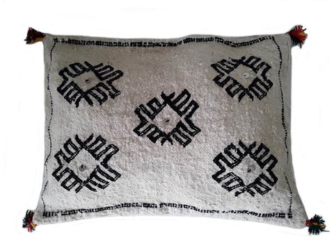 Moroccan Berber Pillow / Cushion Cover - Five Eyes - Bejaad