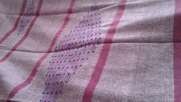 Moroccan Blanket - Wool Embroidered - Khmiss Blanket/Rug - Rug | Corridor