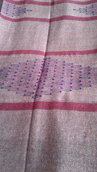 Moroccan Blanket - Wool Embroidered - Khmiss Blanket/Rug - Rug | Corridor