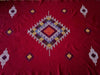 Moroccan Blanket - Wool Embroidered - Sun Blanket/Rug - Zoom