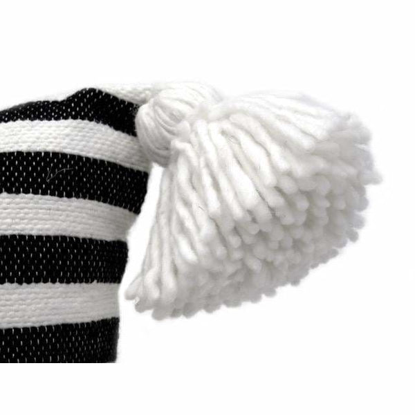 Moroccan PomPom Lumbar Pillow - Zebra Print - Pom Pillows | Corridor®