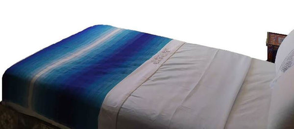 Blue Sky Blanket - Chefchaouen Blankets | Moroccan Corridor