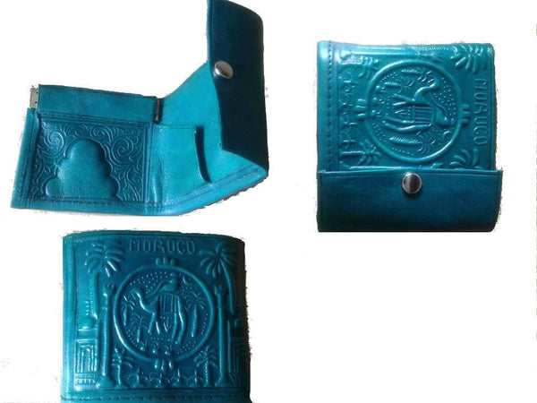 Morocco Camel Coin Purse - Turquoise - Coin Purse | Moroccan Corridor