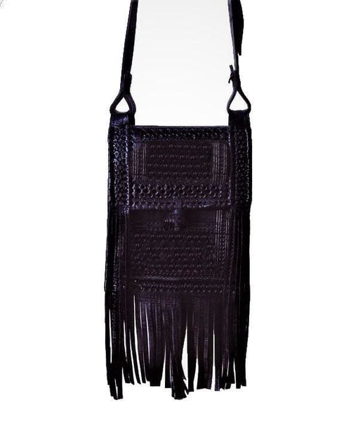 Rebel Leather Messenger Bag - Black - Atlas - Moroccan Corridor
