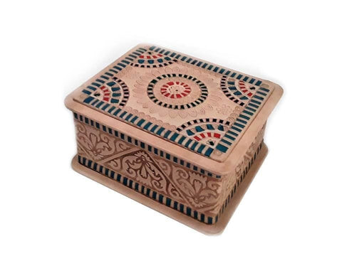 Smain Leather Box - Small - 1001 - Moroccan Corridor